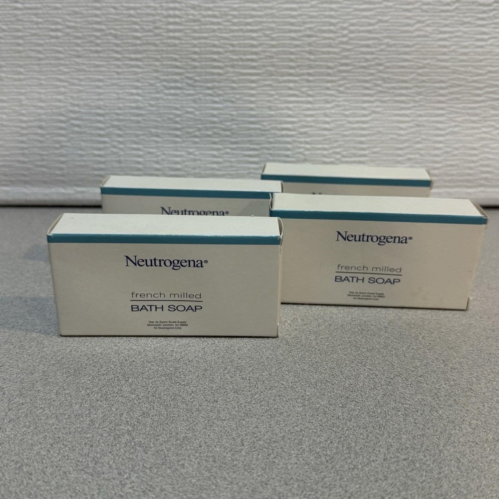NEUTROGENA French Milled Bath Soap Boxed Lot Of 4